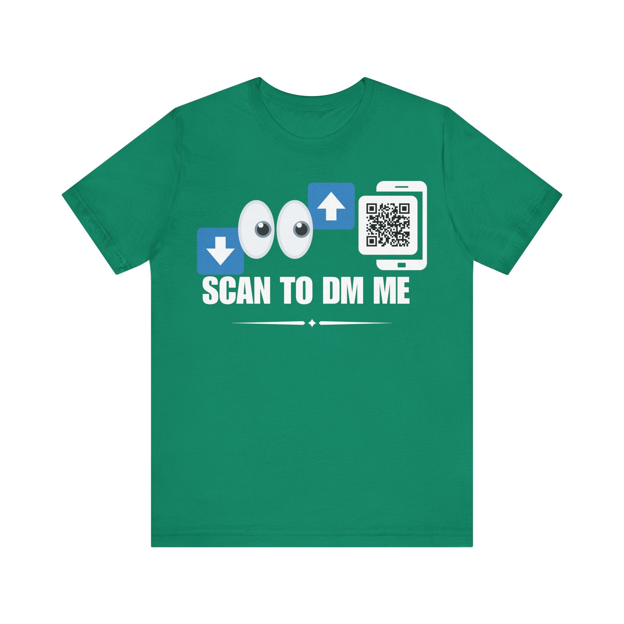 Bottom For Top Emoji QR Contact T-shirt (Single Side Design)