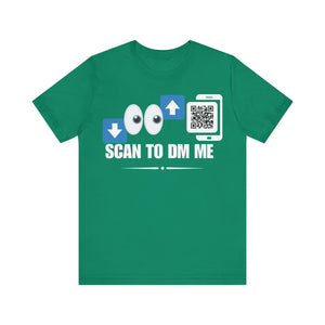 Bottom For Top Emoji QR Contact T-shirt (Single Side Design)
