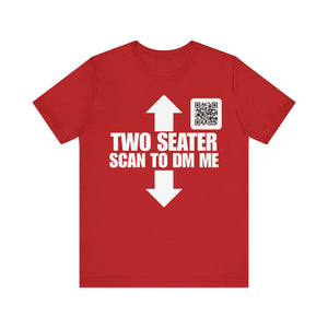 TWO SEATER QR Contact T-shirt (Single Side Design)