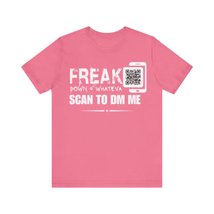 Freak Down 4 Whateva QR Contact T-shirt (Single Side Design)