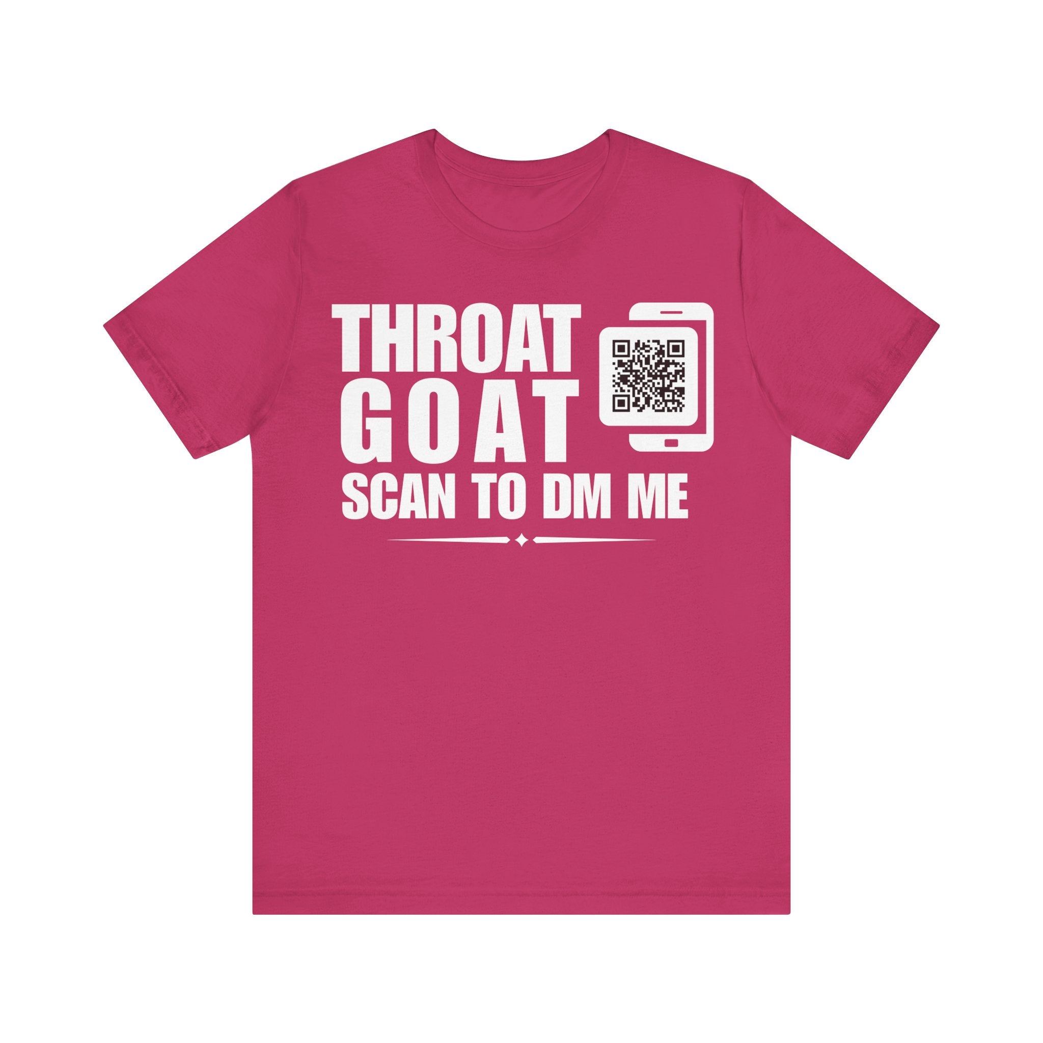 Throat Goat QR Contact T-shirt (Single Side Design)