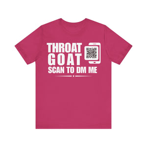 Throat Goat QR Contact T-shirt (Single Side Design)
