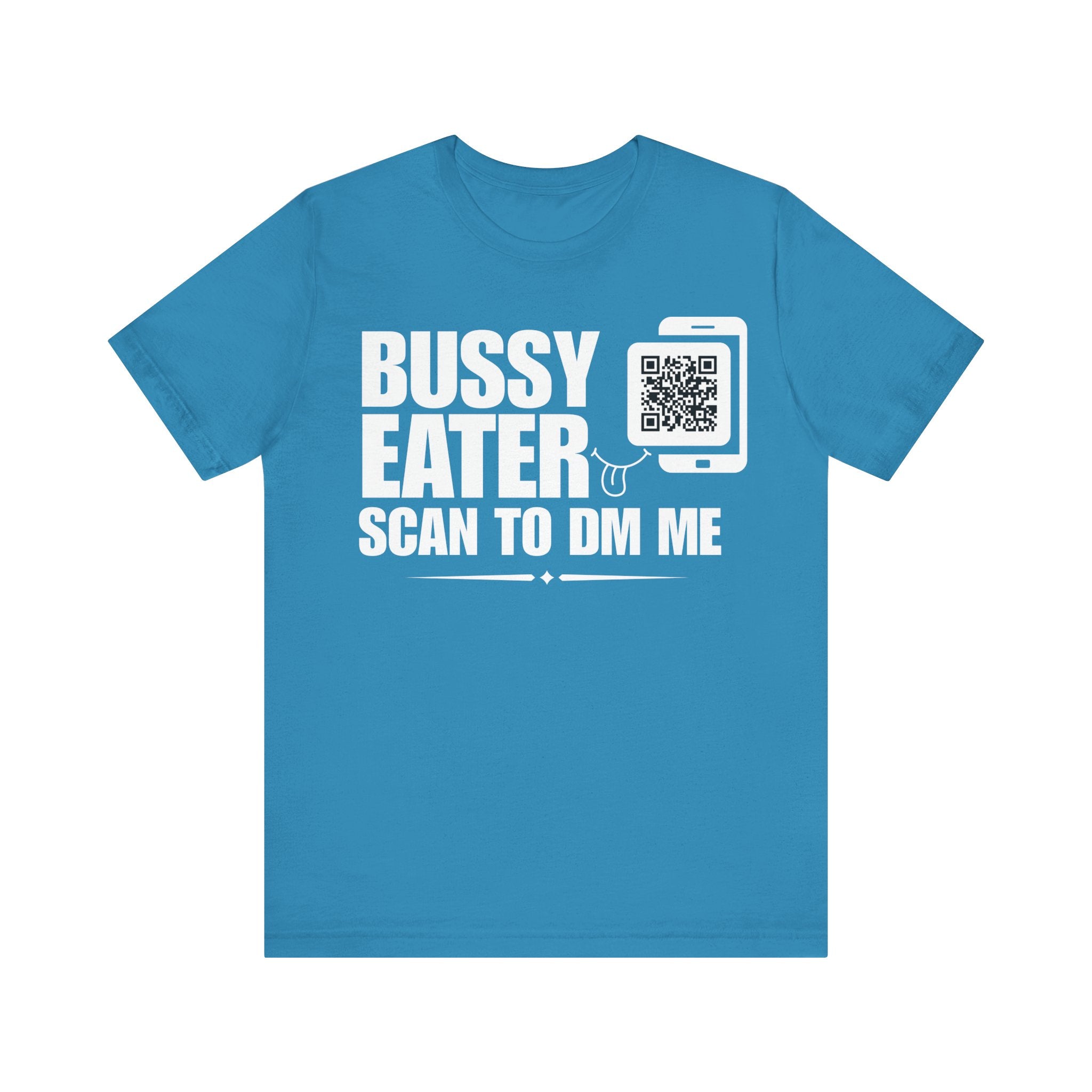 Bussy Eater QR Contact T-shirt (Single Side Design)