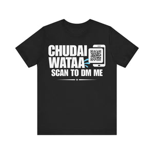 Chudai Wataa QR Contact T-shirt (Single Side Design)