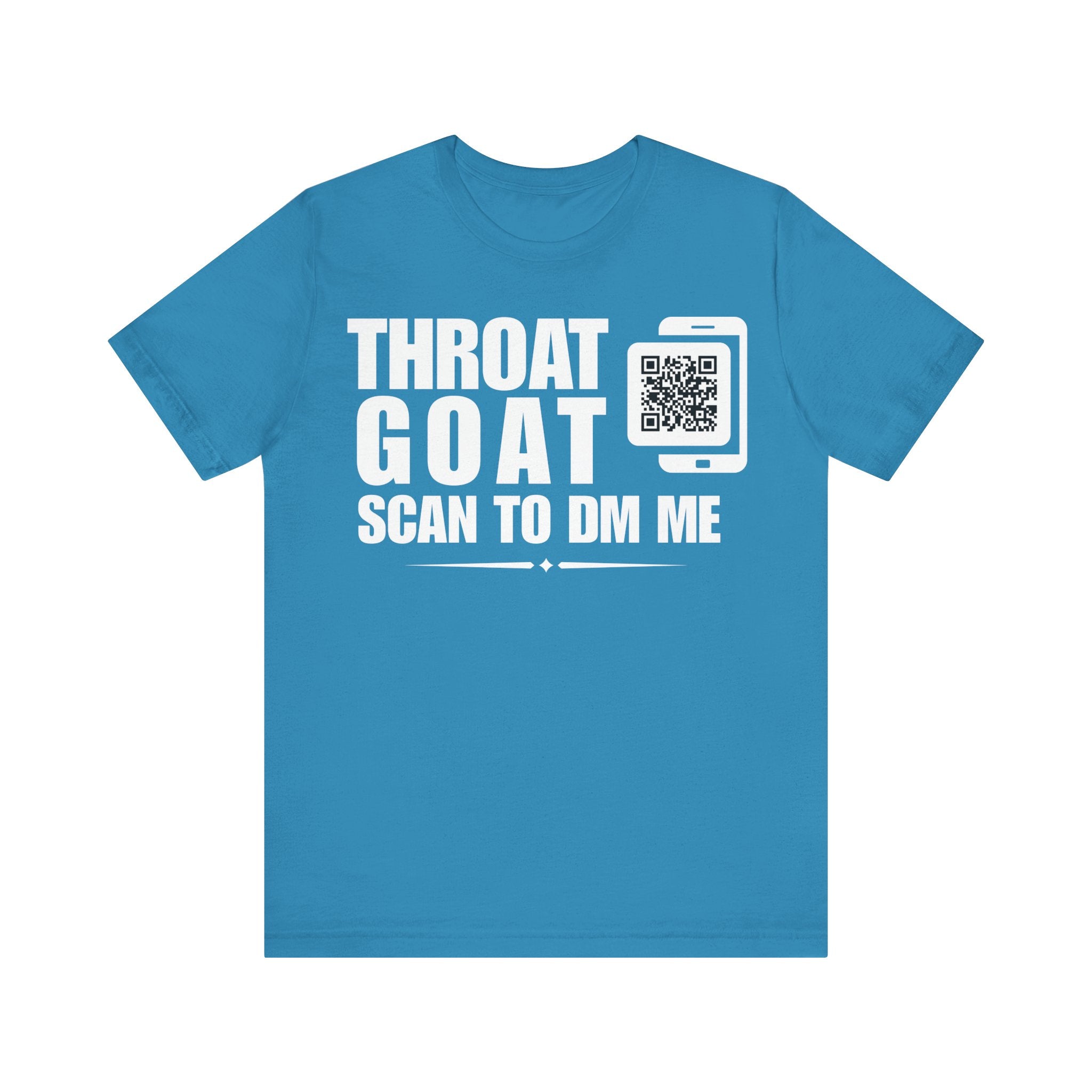 Throat Goat QR Contact T-shirt (Single Side Design)