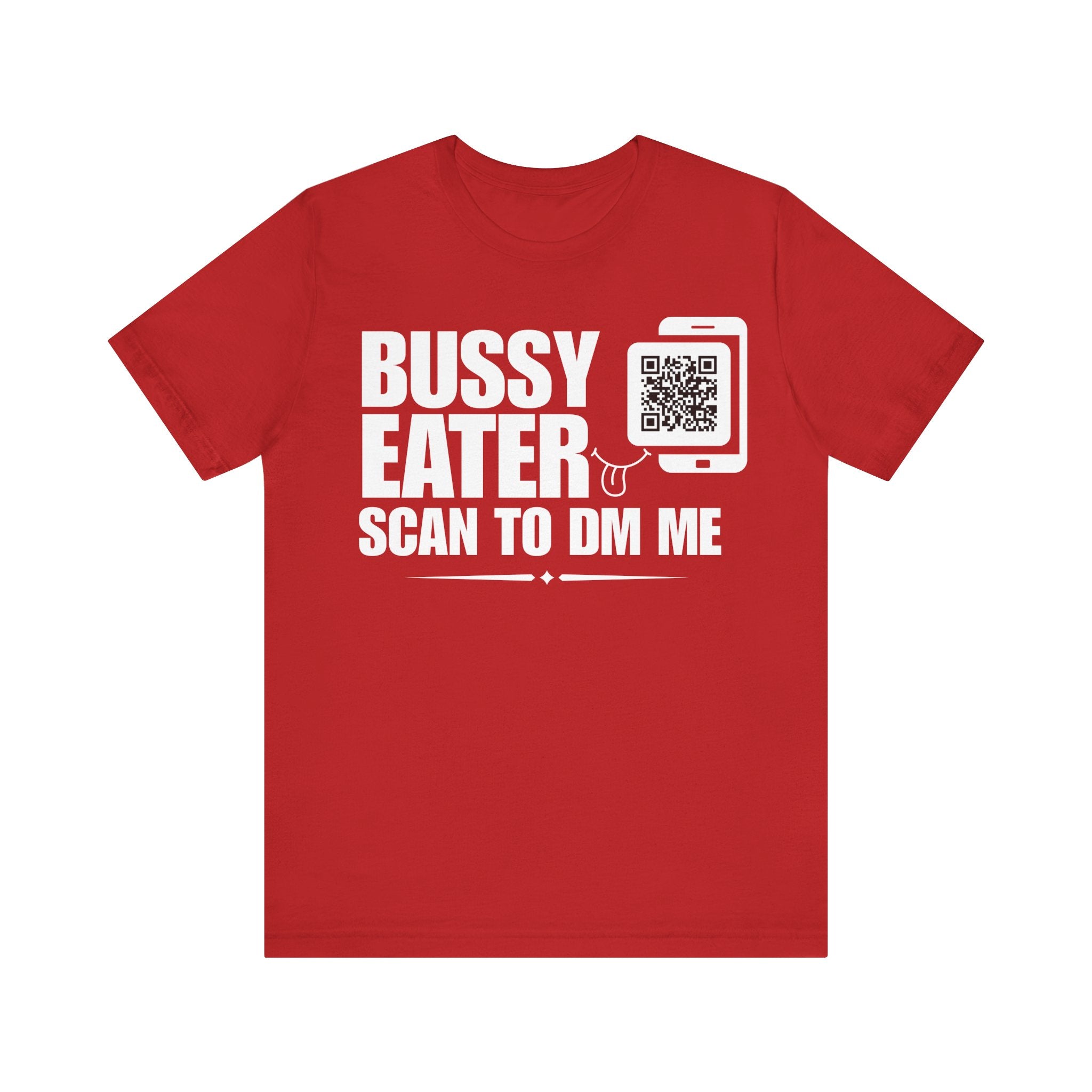 Bussy Eater QR Contact T-shirt (Single Side Design)