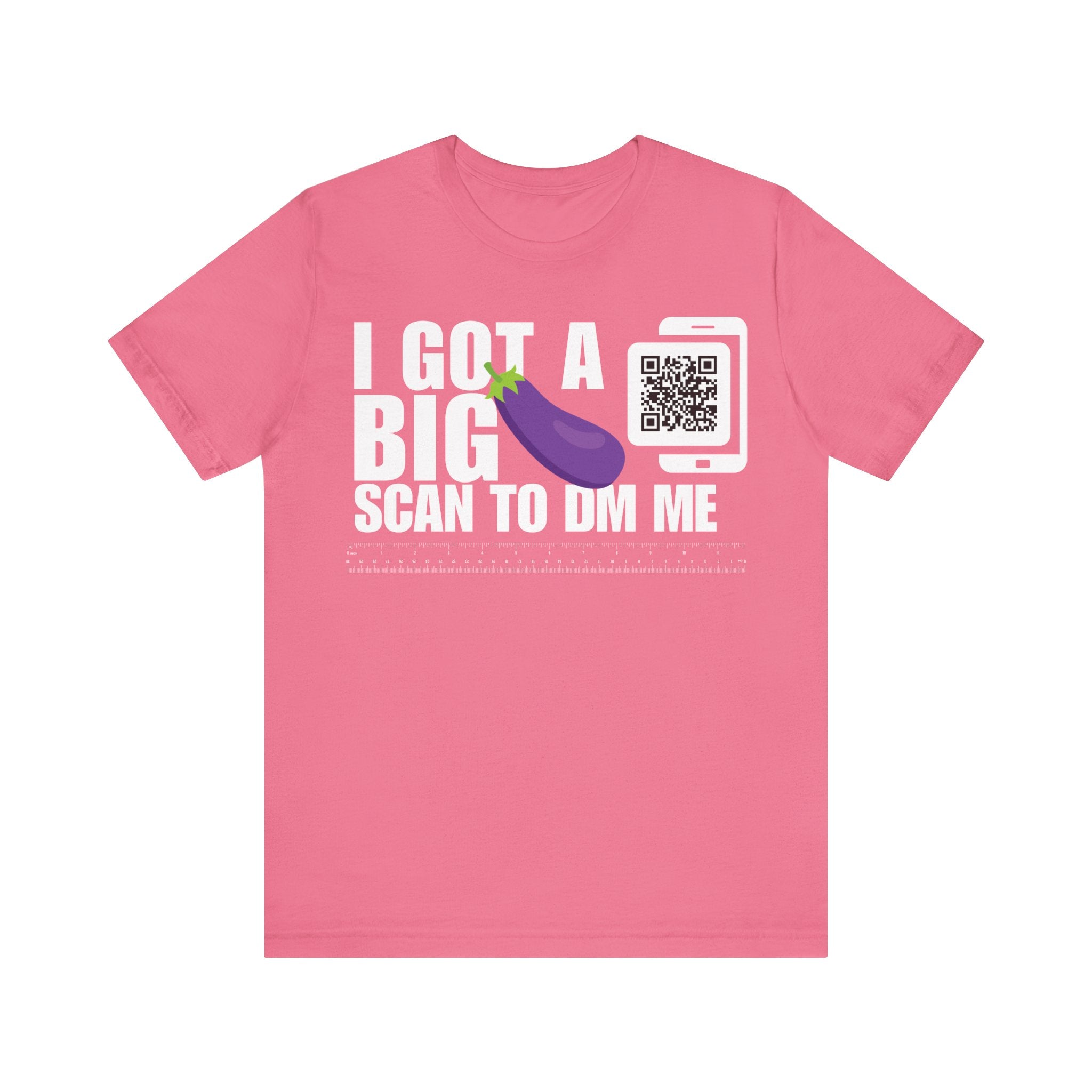 I Got A Big Eggplant QR Contact T-shirt (Single Side Design)