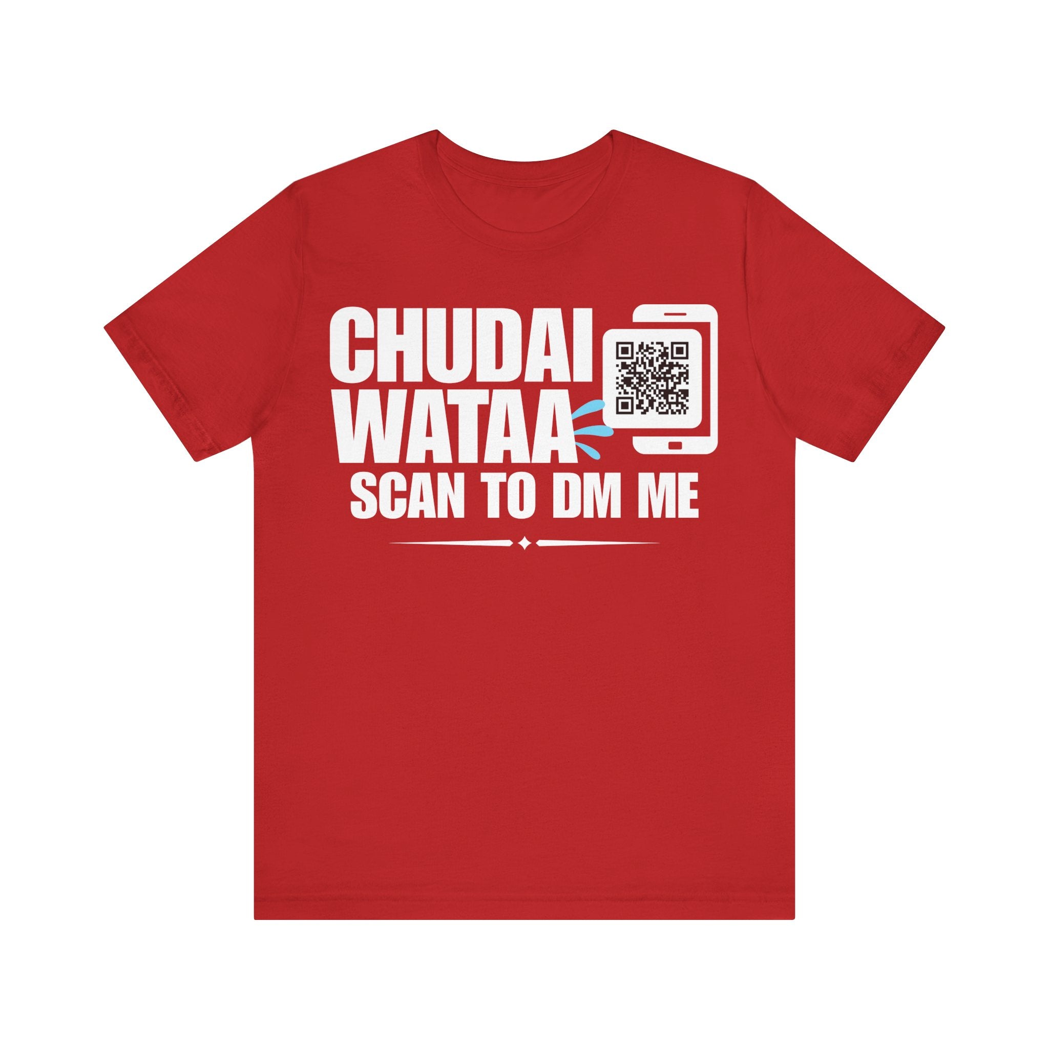 Chudai Wataa QR Contact T-shirt (Single Side Design)