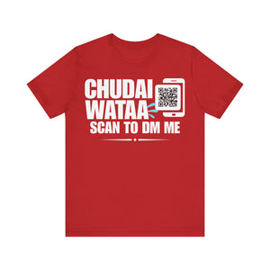 Chudai Wataa QR Contact T-shirt (Single Side Design)