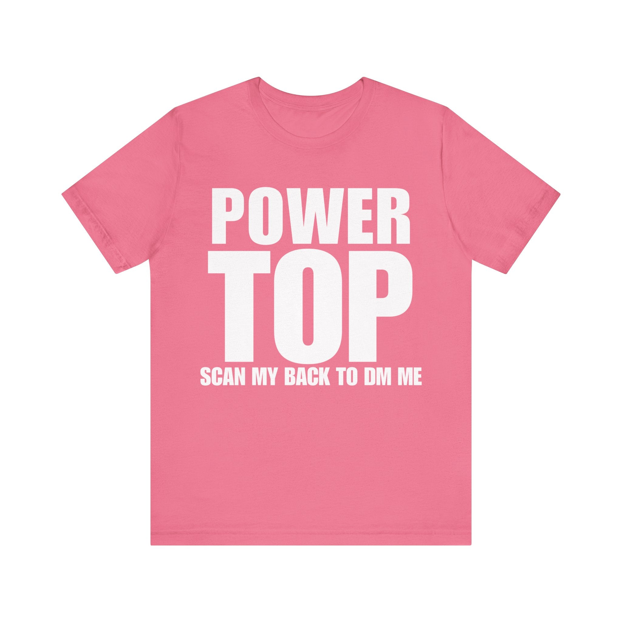 "POWER TOP" QR CODE Freak Contact T-Shirt (Front & Back Design)