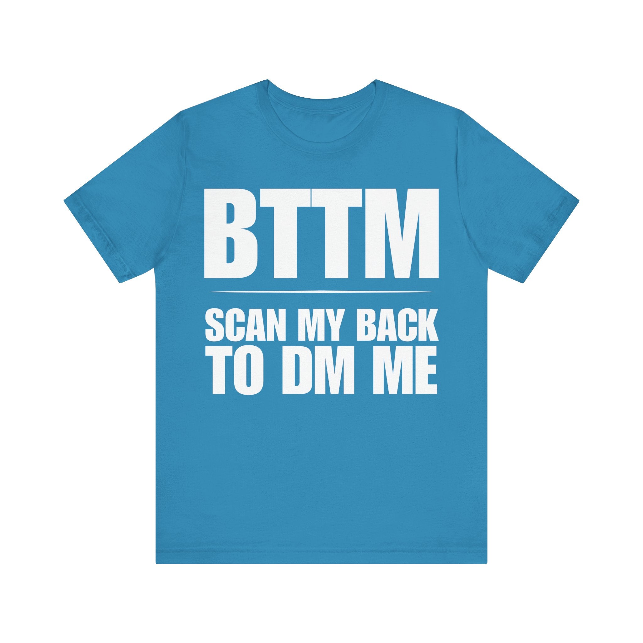 "BTTM" QR CODE Freak Contact T-Shirt (Front & Back Design)