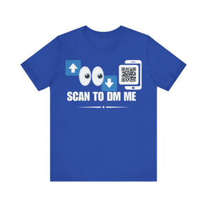 Top For Bottom Emoji QR Contact T-shirt (Single Side Design)