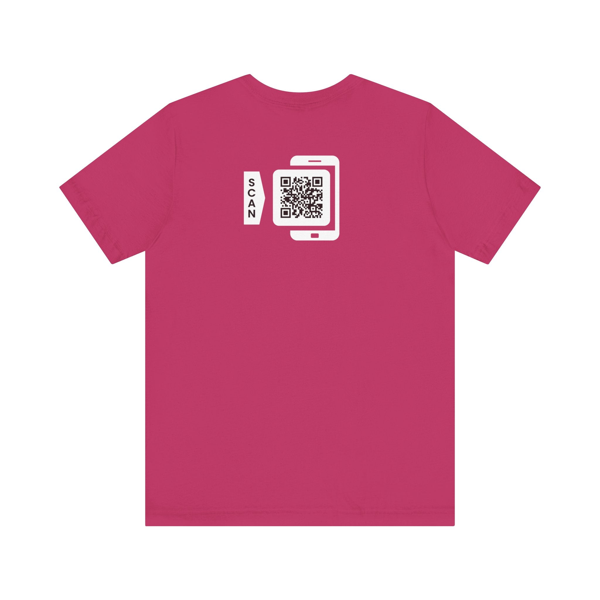 "POWER TOP" QR CODE Freak Contact T-Shirt (Front & Back Design)