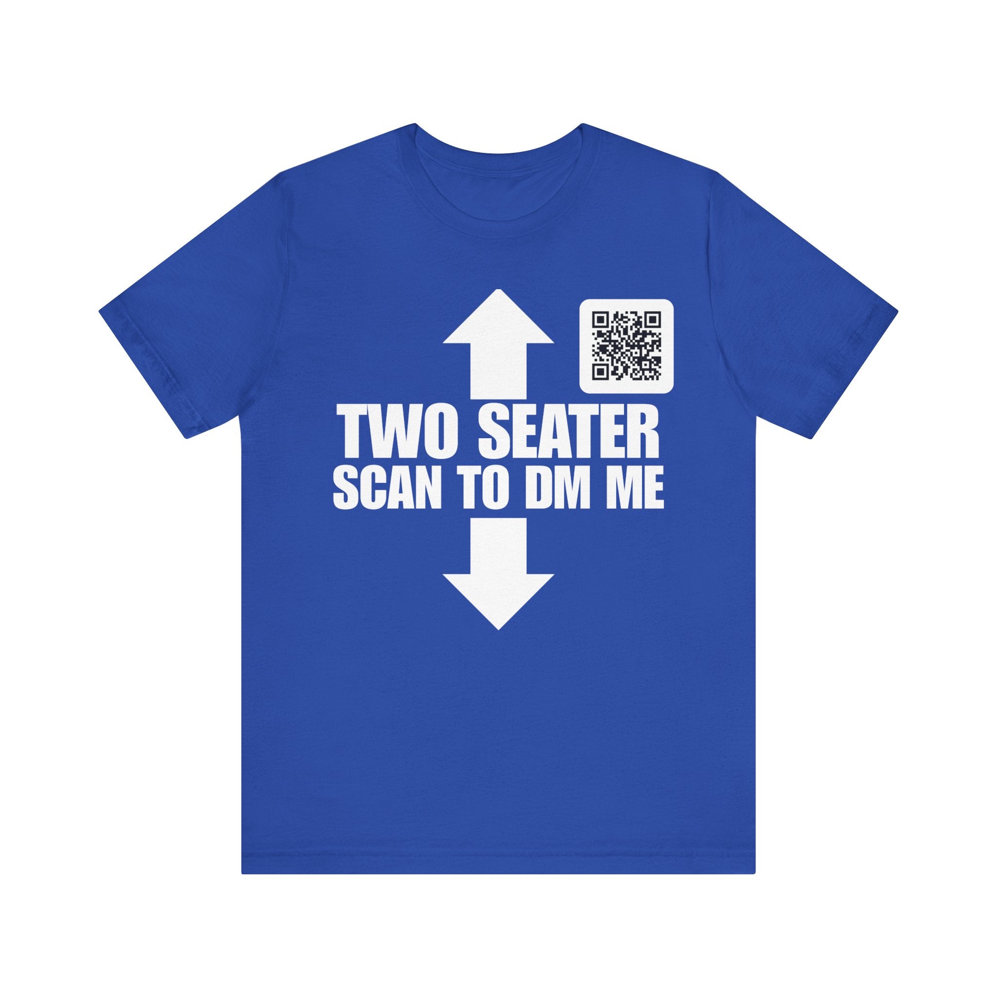 TWO SEATER QR Contact T-shirt (Single Side Design)