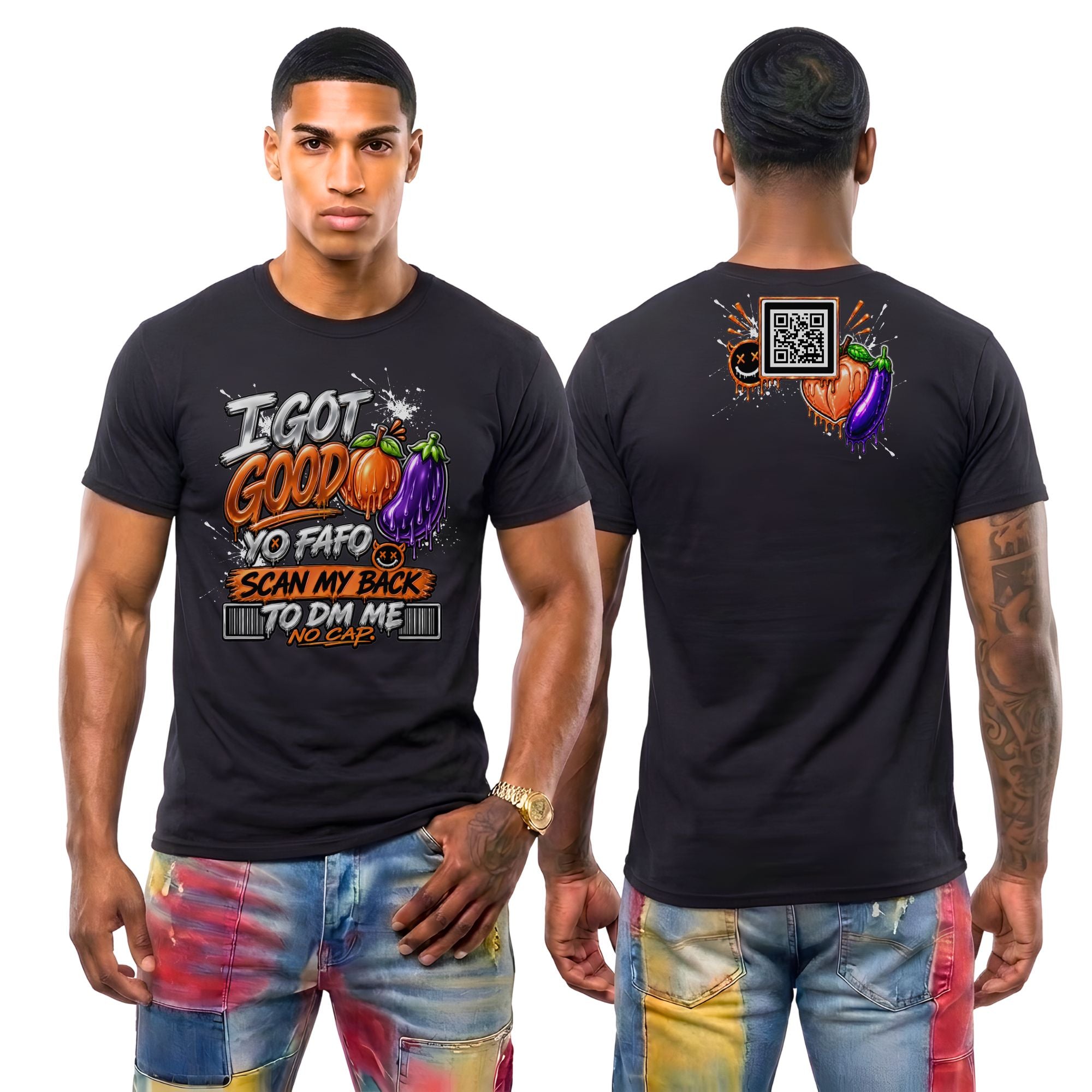 I Got Good Peach and Eggplant T-Shirt