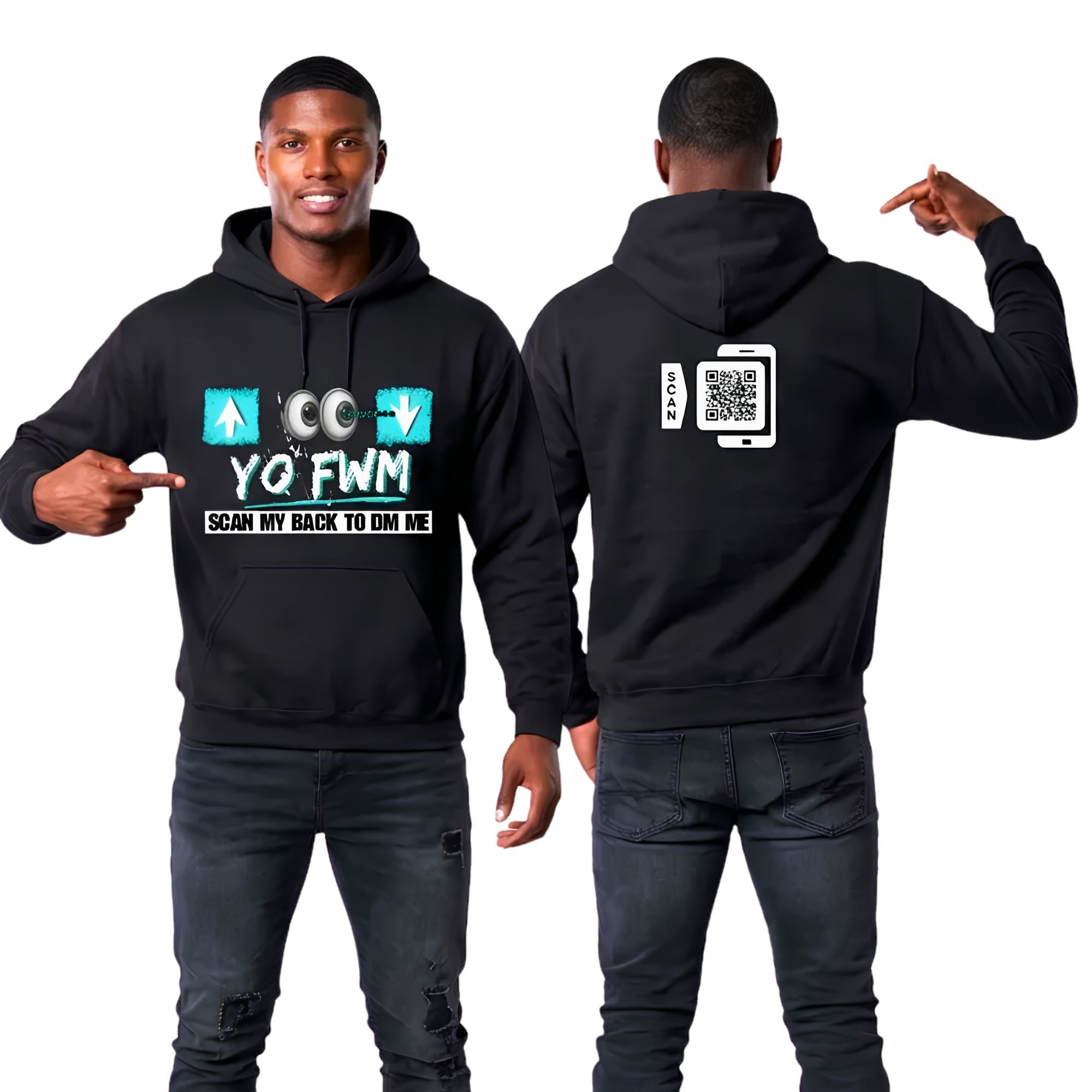 Top For Bottom Arrow Hoodie