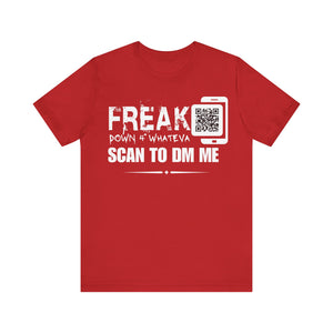 Freak Down 4 Whateva QR Contact T-shirt (Single Side Design)