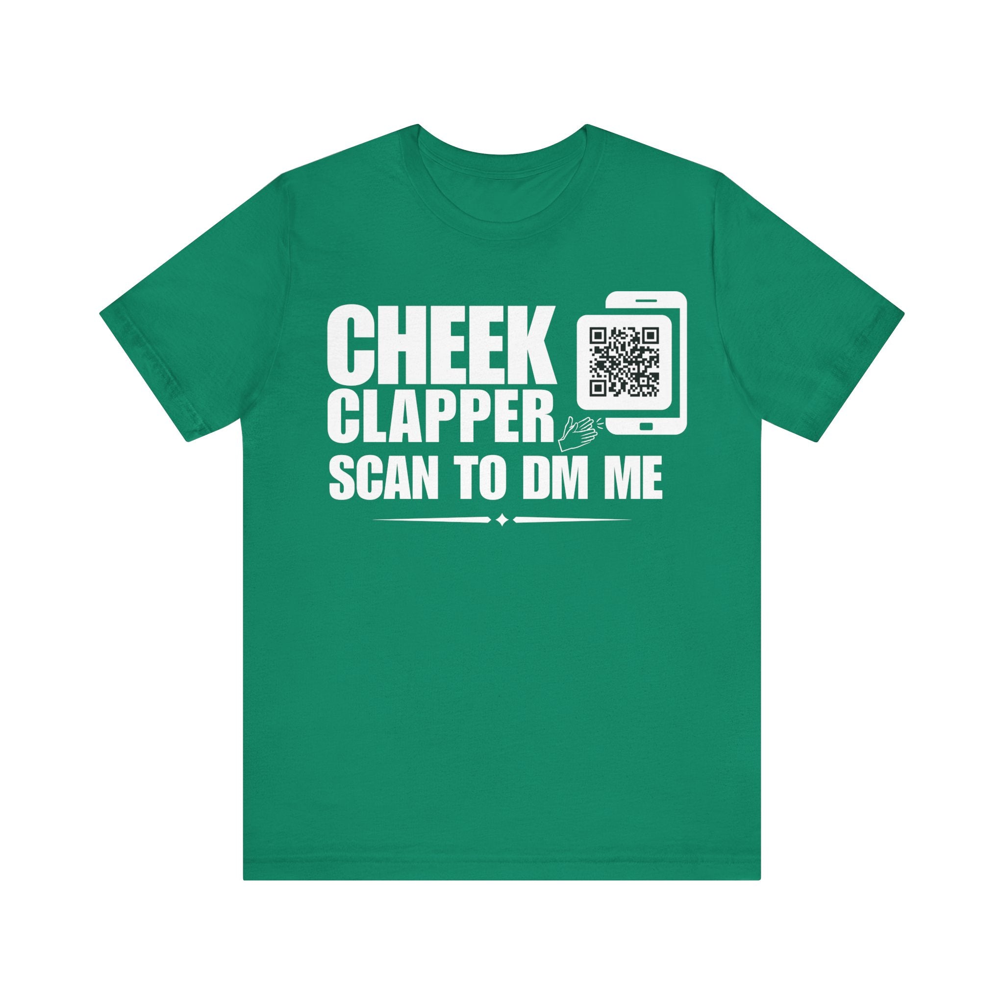 Cheek Clapper QR Contact T-shirt (Single Side Design)
