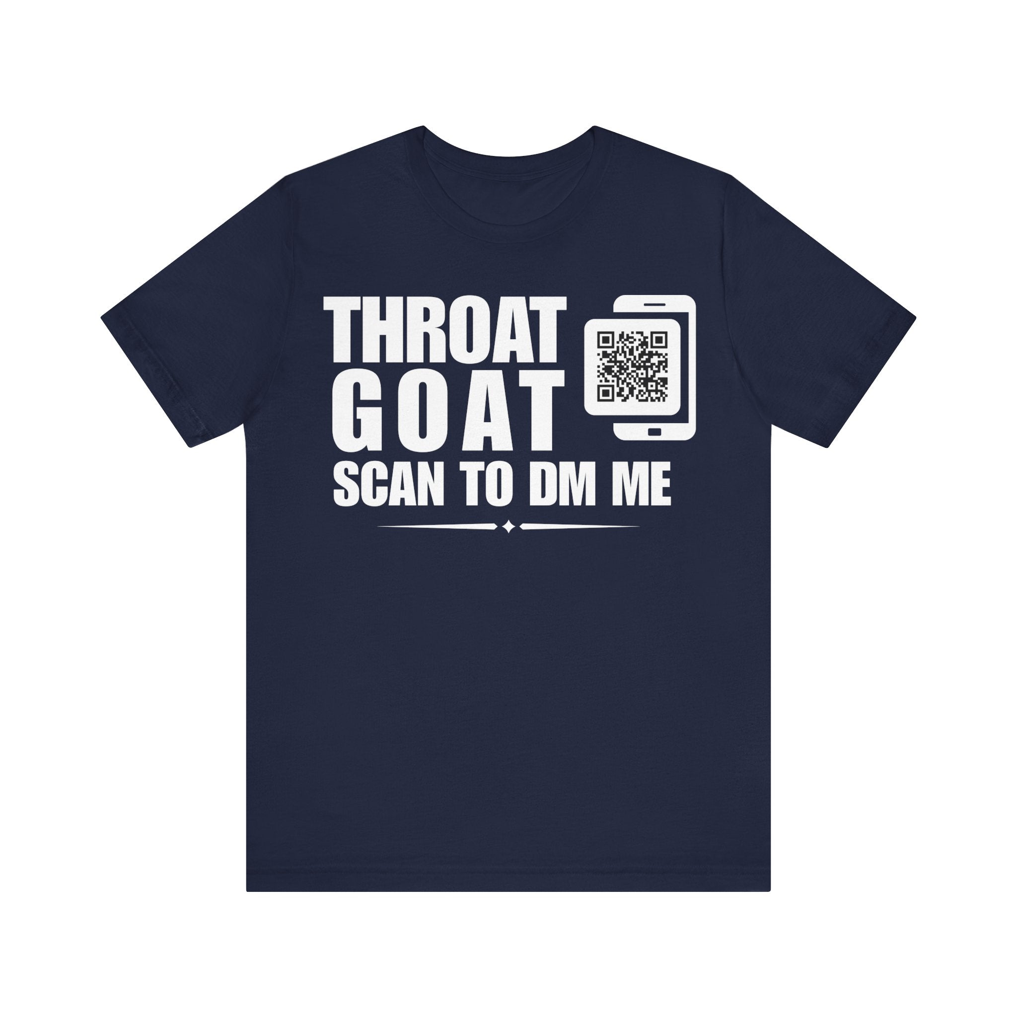 Throat Goat QR Contact T-shirt (Single Side Design)