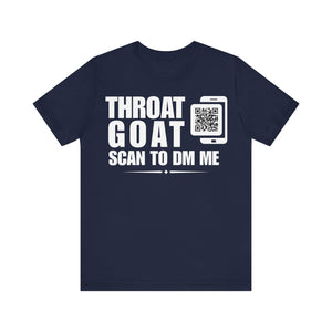 Throat Goat QR Contact T-shirt (Single Side Design)