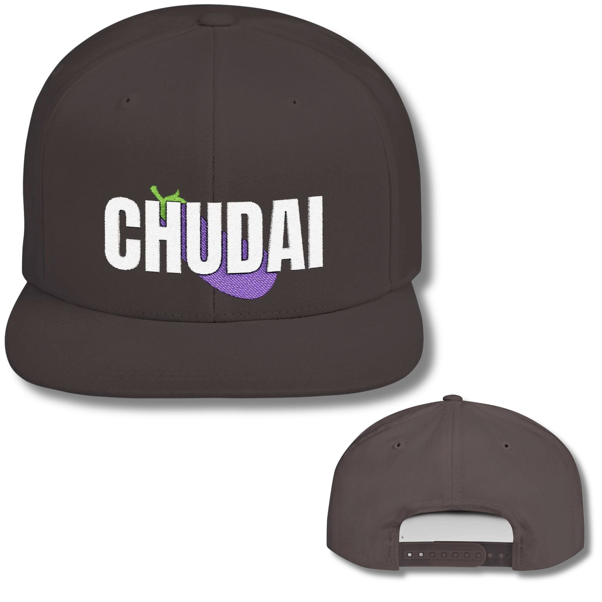 Top Chudai Eggplant Snapback Cap