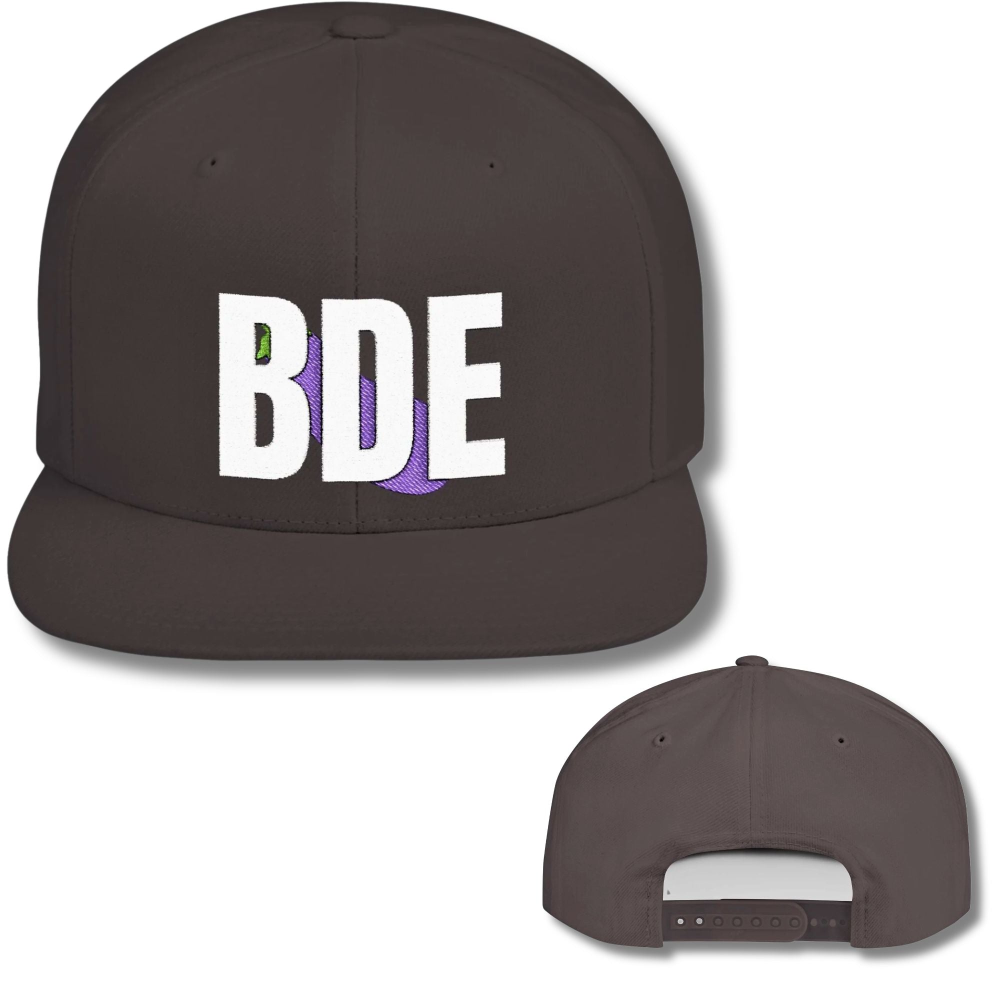BDE Eggplant Snapback Cap