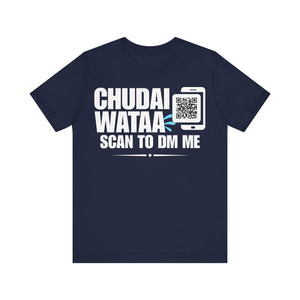 Chudai Wataa QR Contact T-shirt (Single Side Design)