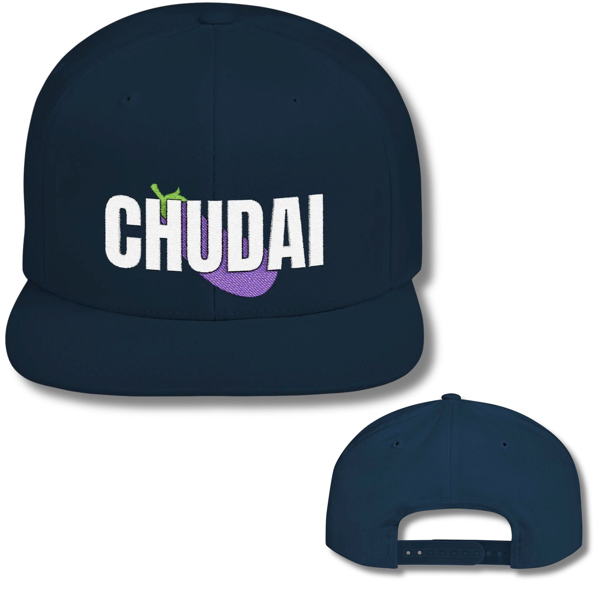 Top Chudai Eggplant Snapback Cap