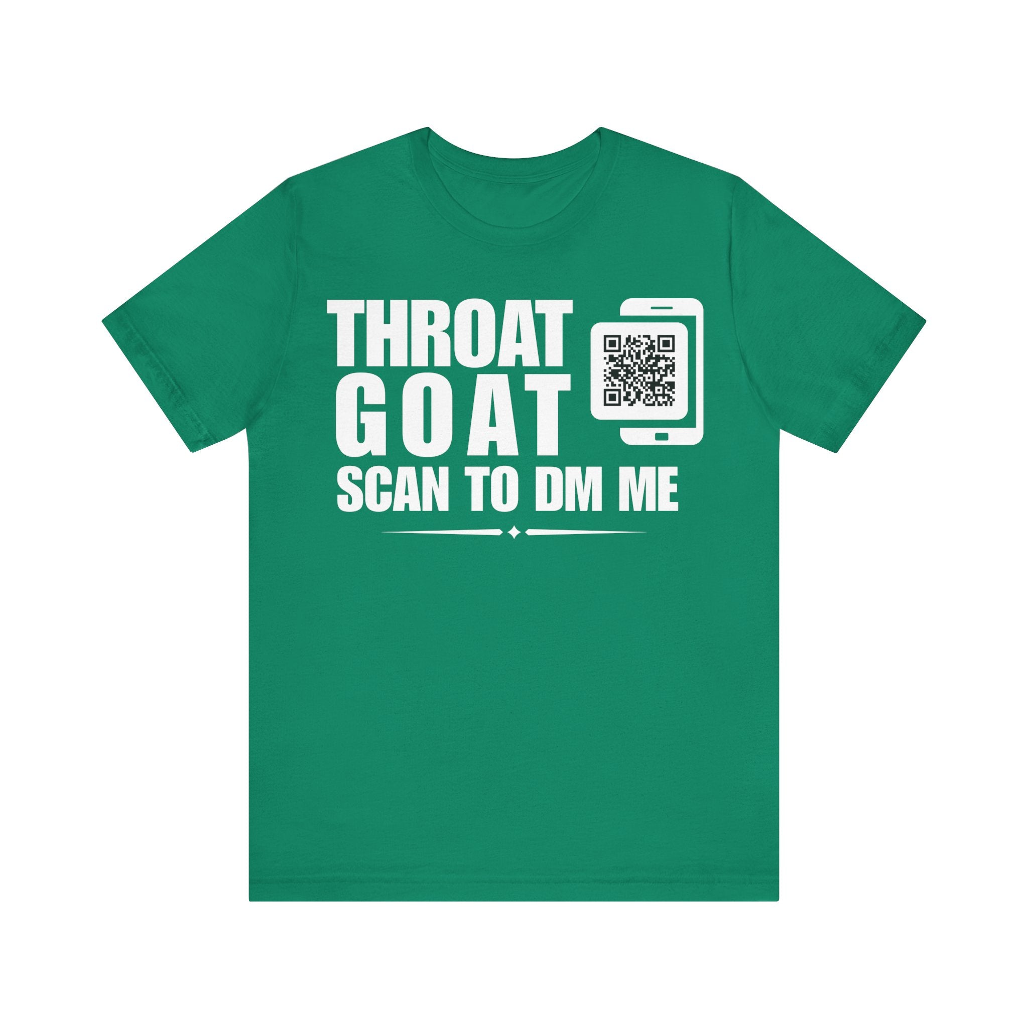 Throat Goat QR Contact T-shirt (Single Side Design)