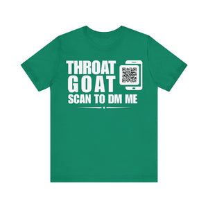 Throat Goat QR Contact T-shirt (Single Side Design)