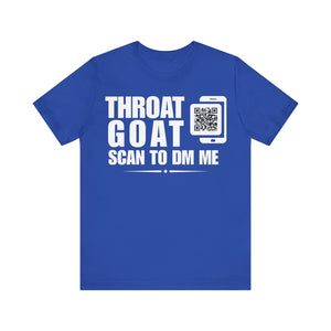 Throat Goat QR Contact T-shirt (Single Side Design)
