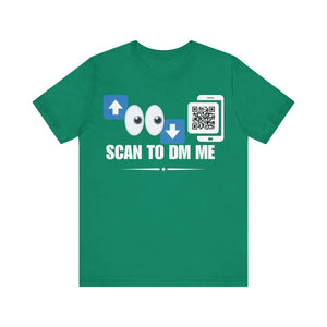 Top For Bottom Emoji QR Contact T-shirt (Single Side Design)