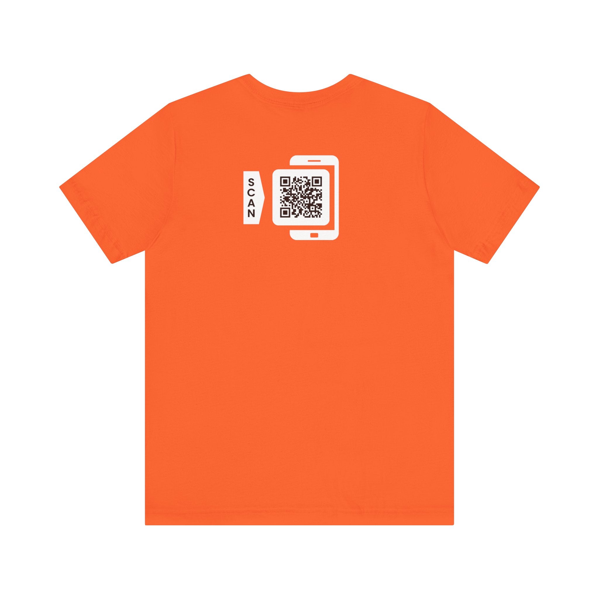 "POWER TOP" QR CODE Freak Contact T-Shirt (Front & Back Design)