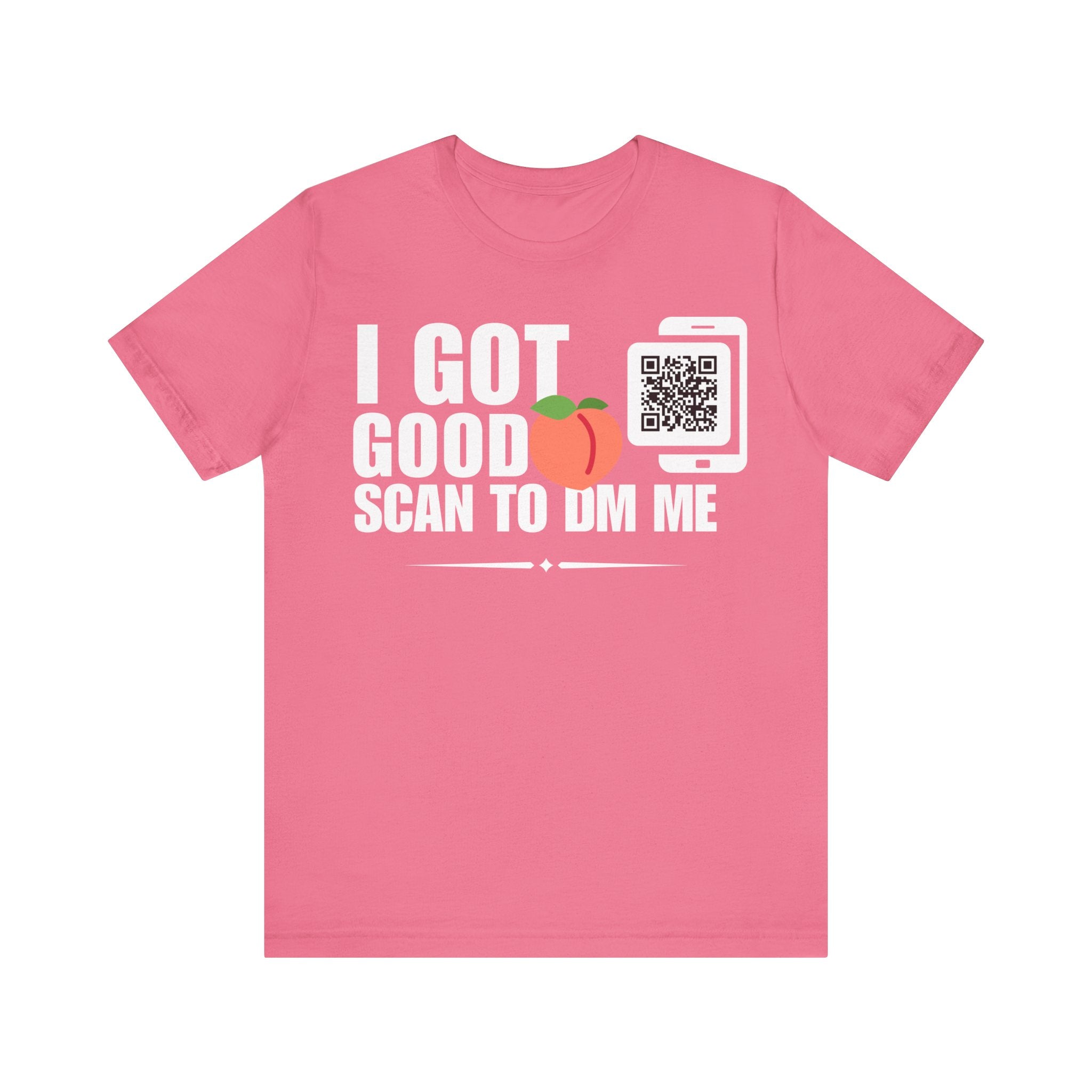 I Got Good Peach QR Contact T-shirt (Single Side Design)