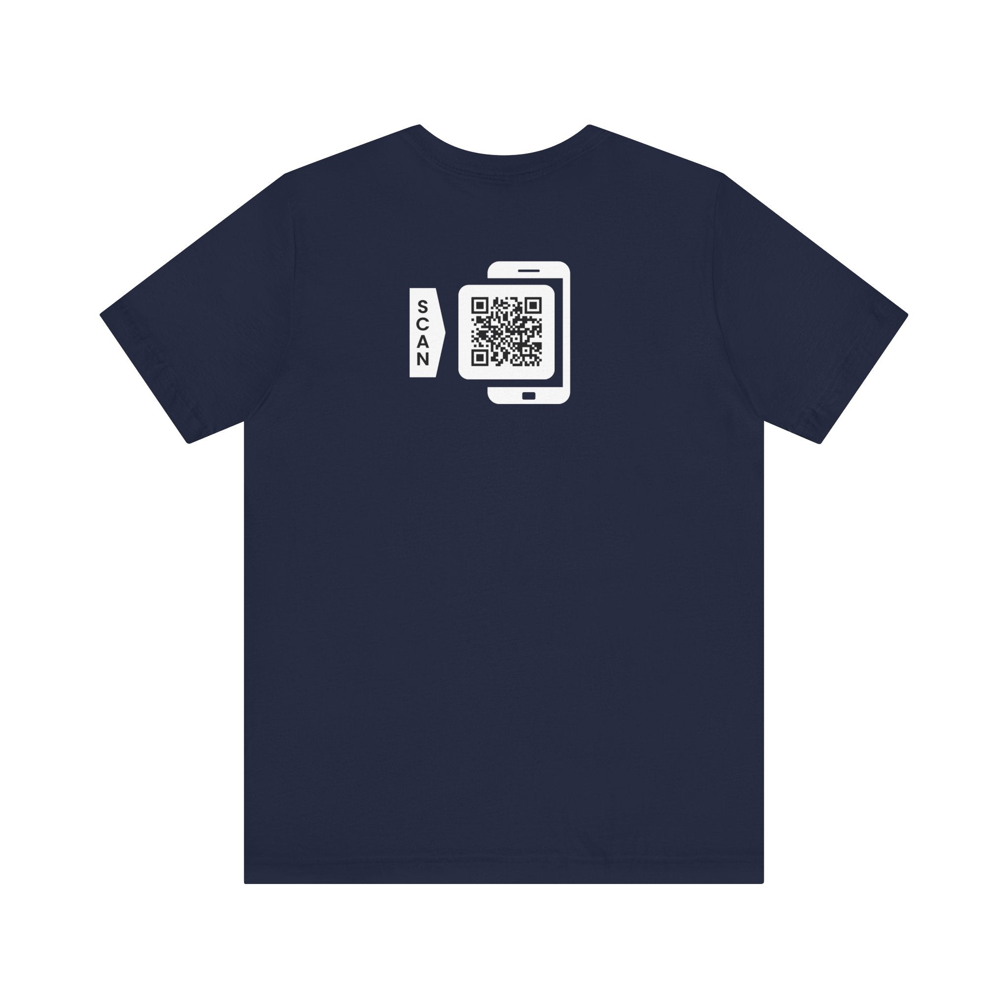 "POWER TOP" QR CODE Freak Contact T-Shirt (Front & Back Design)
