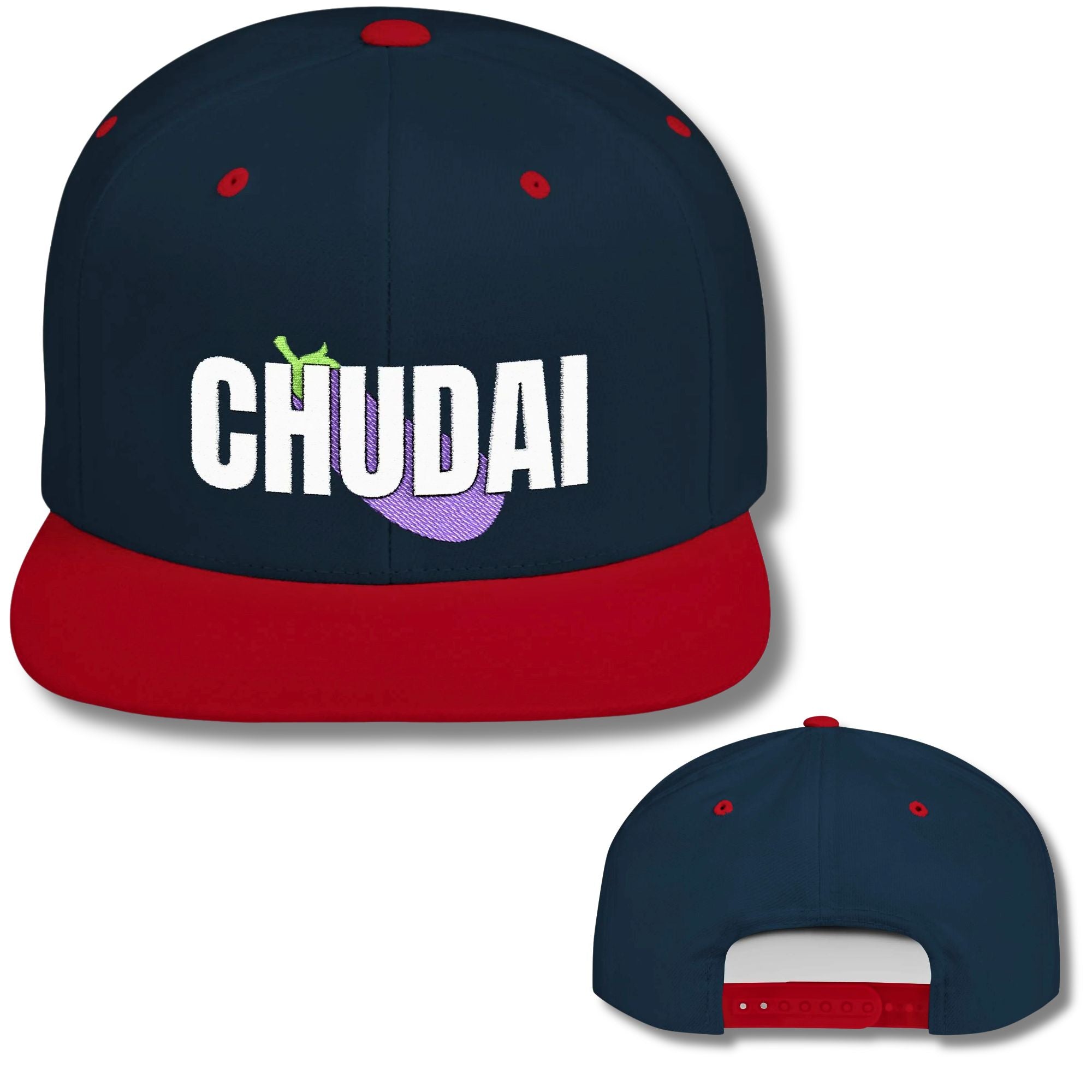 Top Chudai Eggplant Snapback Cap