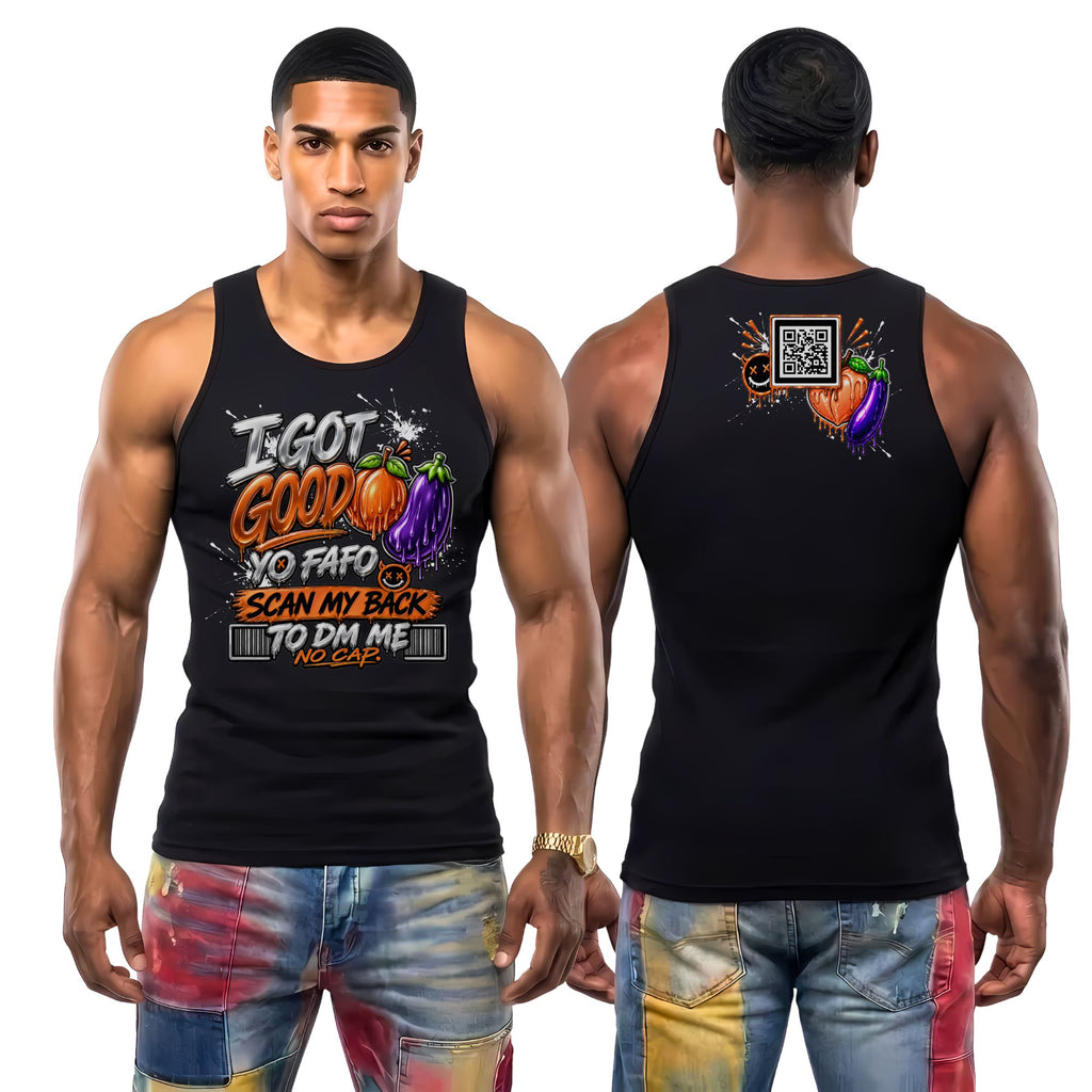 I Got Good Peach and Eggplant Tank Top