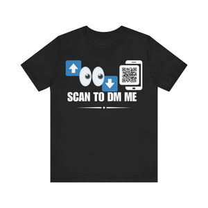 Top For Bottom Emoji QR Contact T-shirt (Single Side Design)