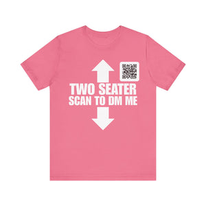 TWO SEATER QR Contact T-shirt (Single Side Design)