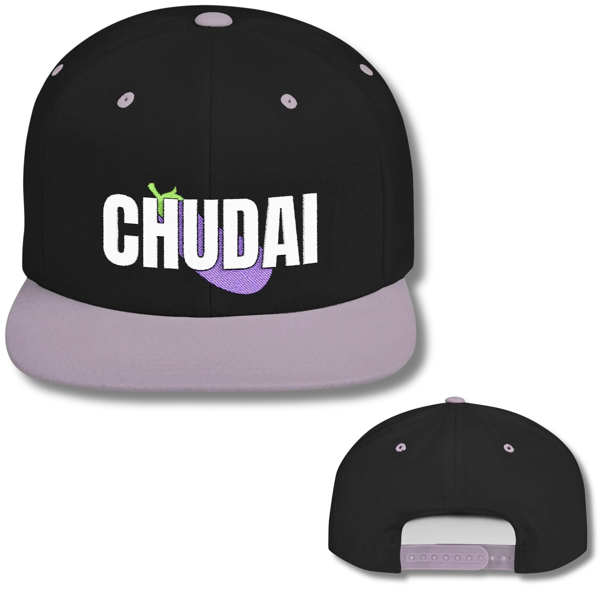Top Chudai Eggplant Snapback Cap