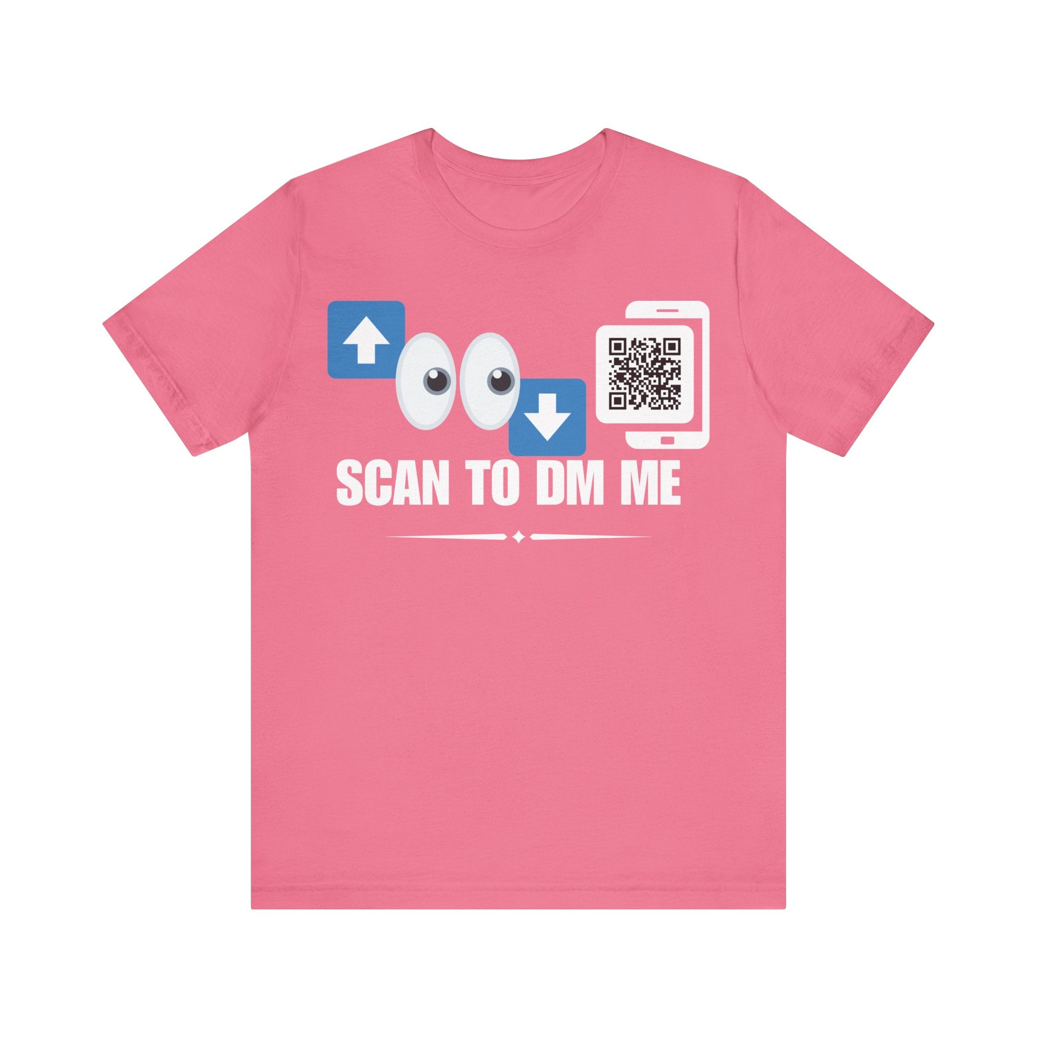 Top For Bottom Emoji QR Contact T-shirt (Single Side Design)