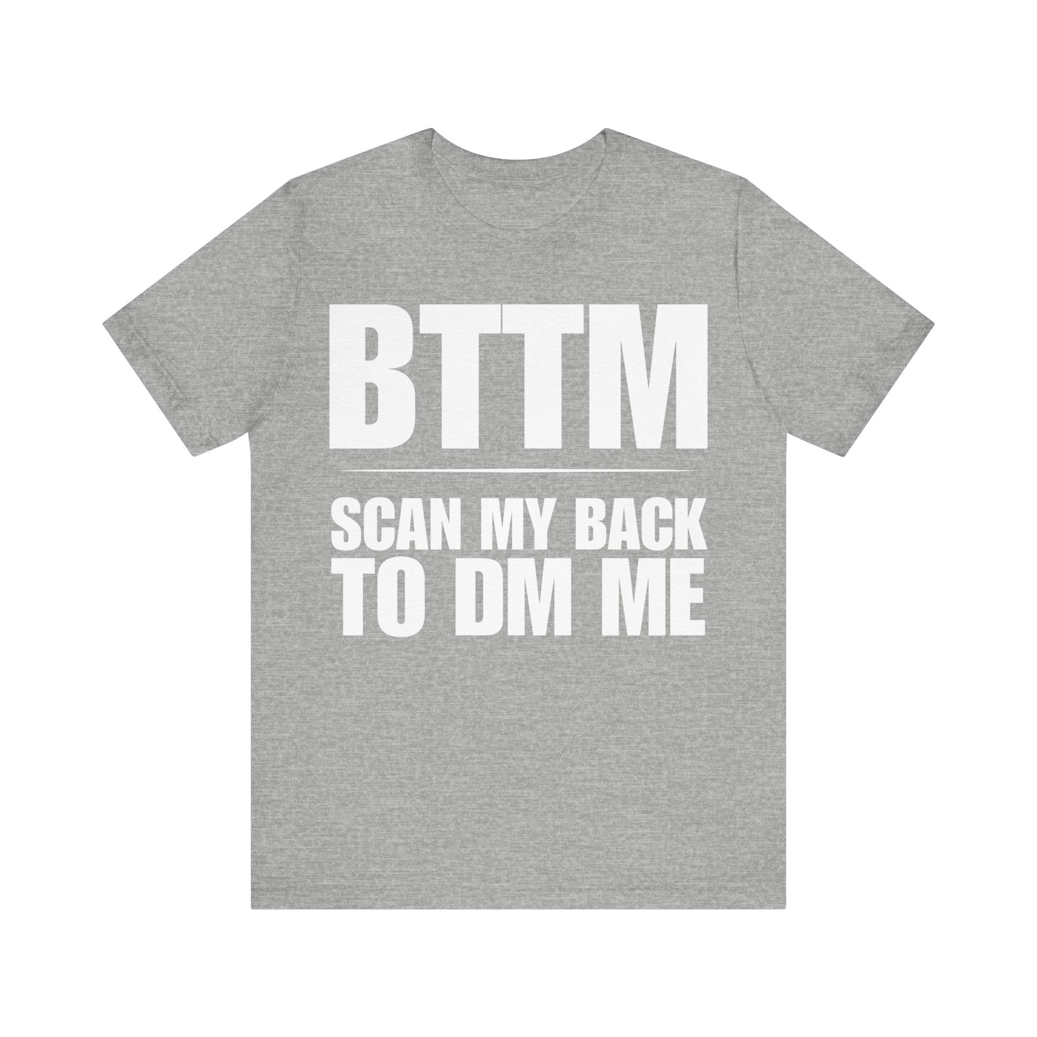 "BTTM" QR CODE Freak Contact T-Shirt (Front & Back Design)