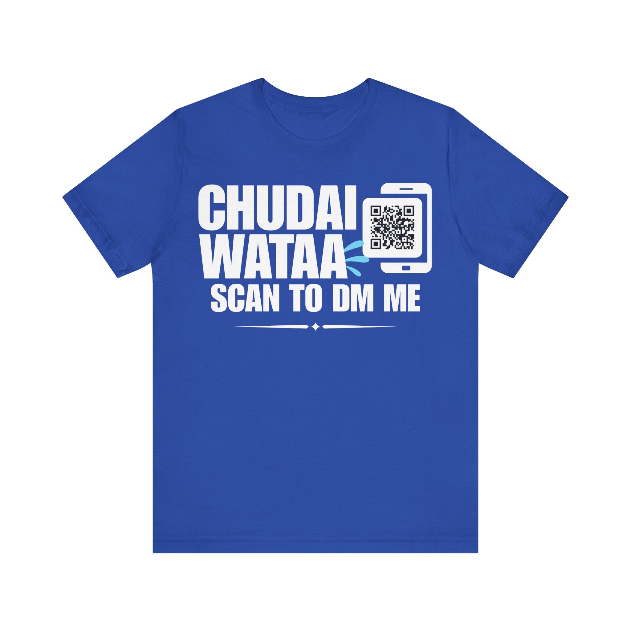 Chudai Wataa QR Contact T-shirt (Single Side Design)