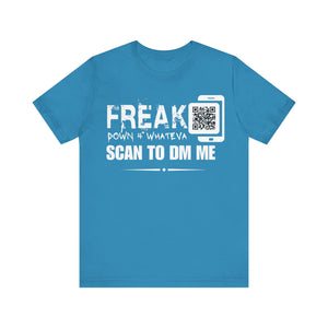 Freak Down 4 Whateva QR Contact T-shirt (Single Side Design)