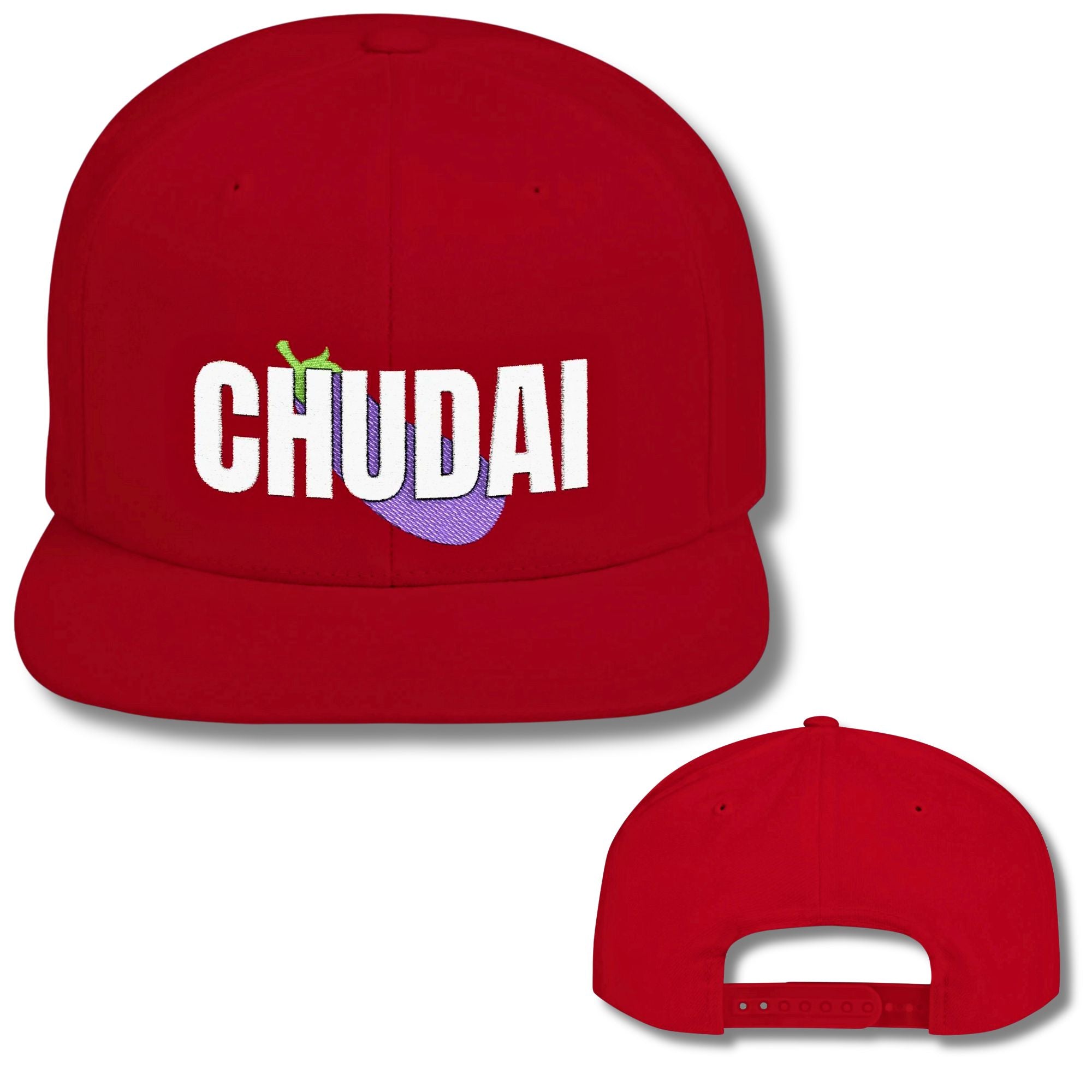 Top Chudai Eggplant Snapback Cap