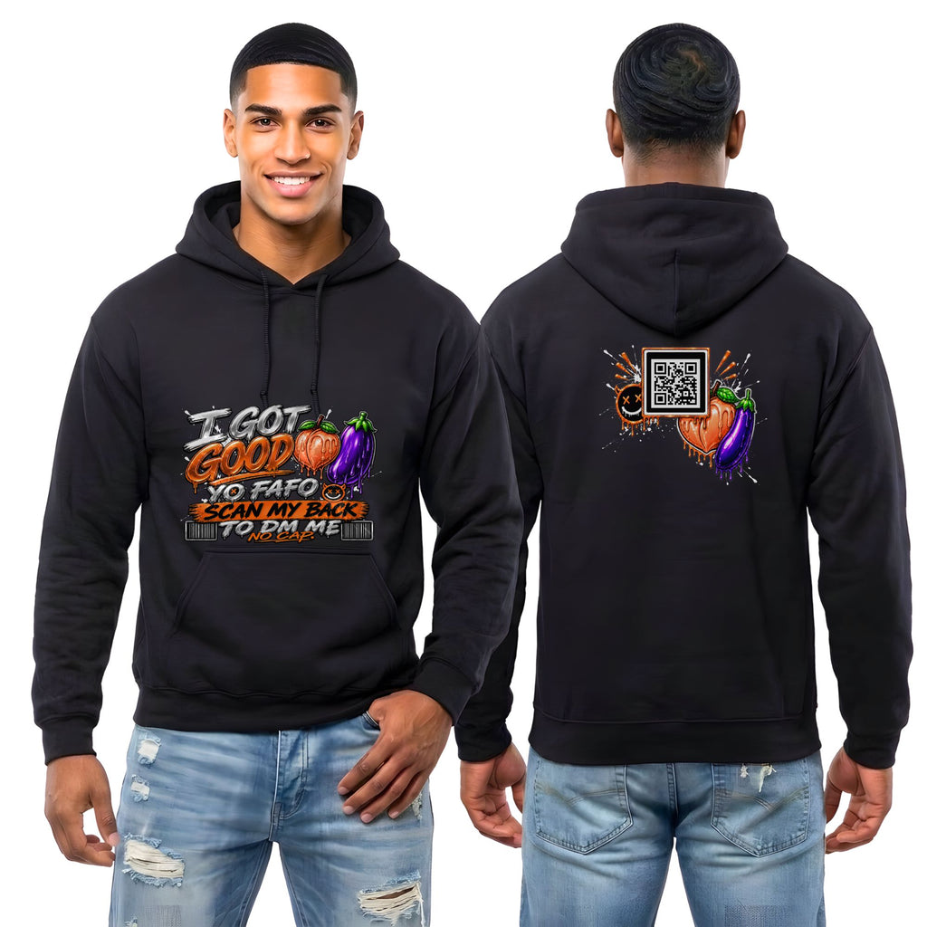 I Got Good Peach and Eggplant Hoodie