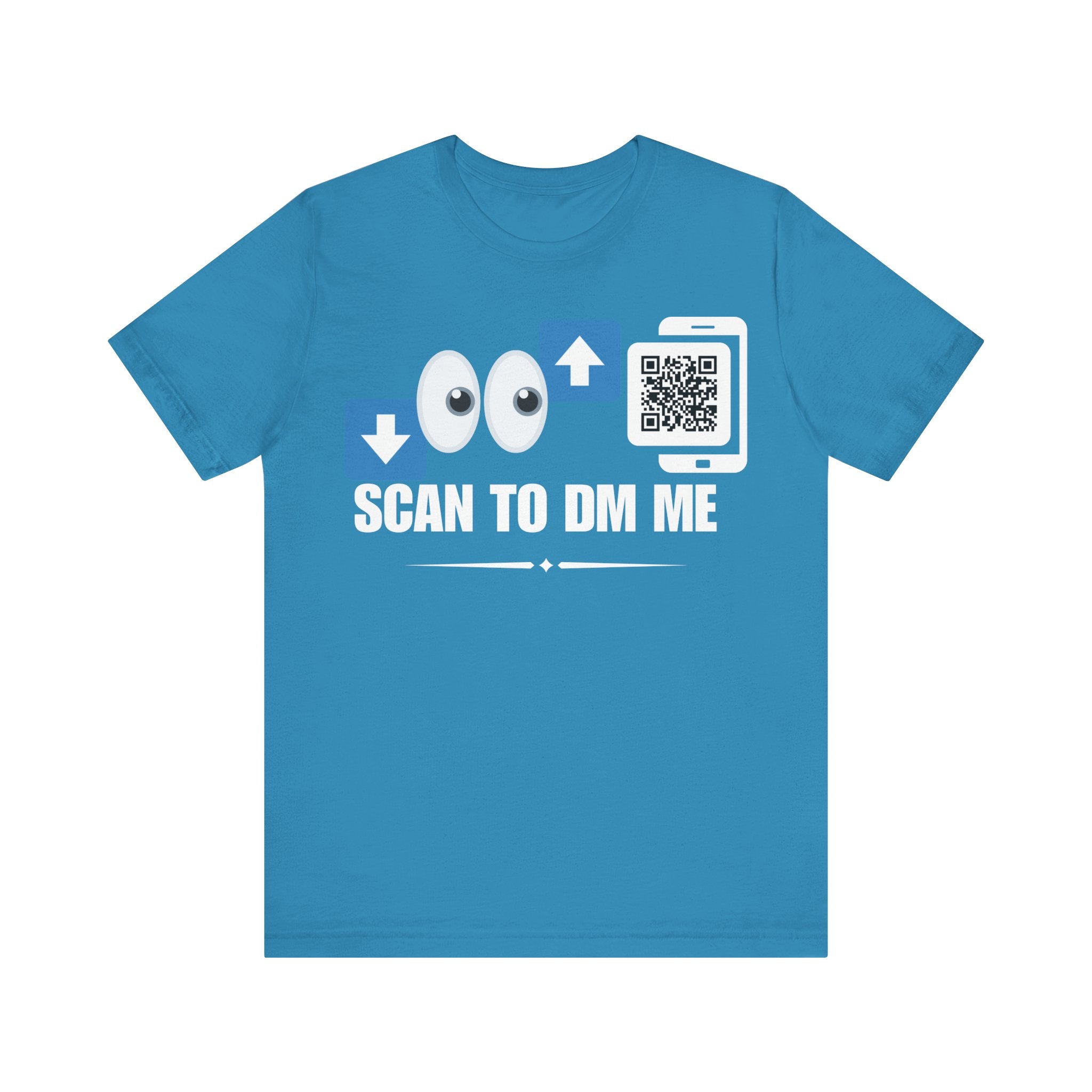 Bottom For Top Emoji QR Contact T-shirt (Single Side Design)
