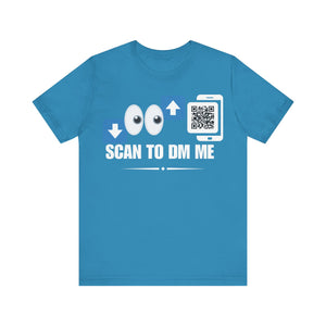 Bottom For Top Emoji QR Contact T-shirt (Single Side Design)