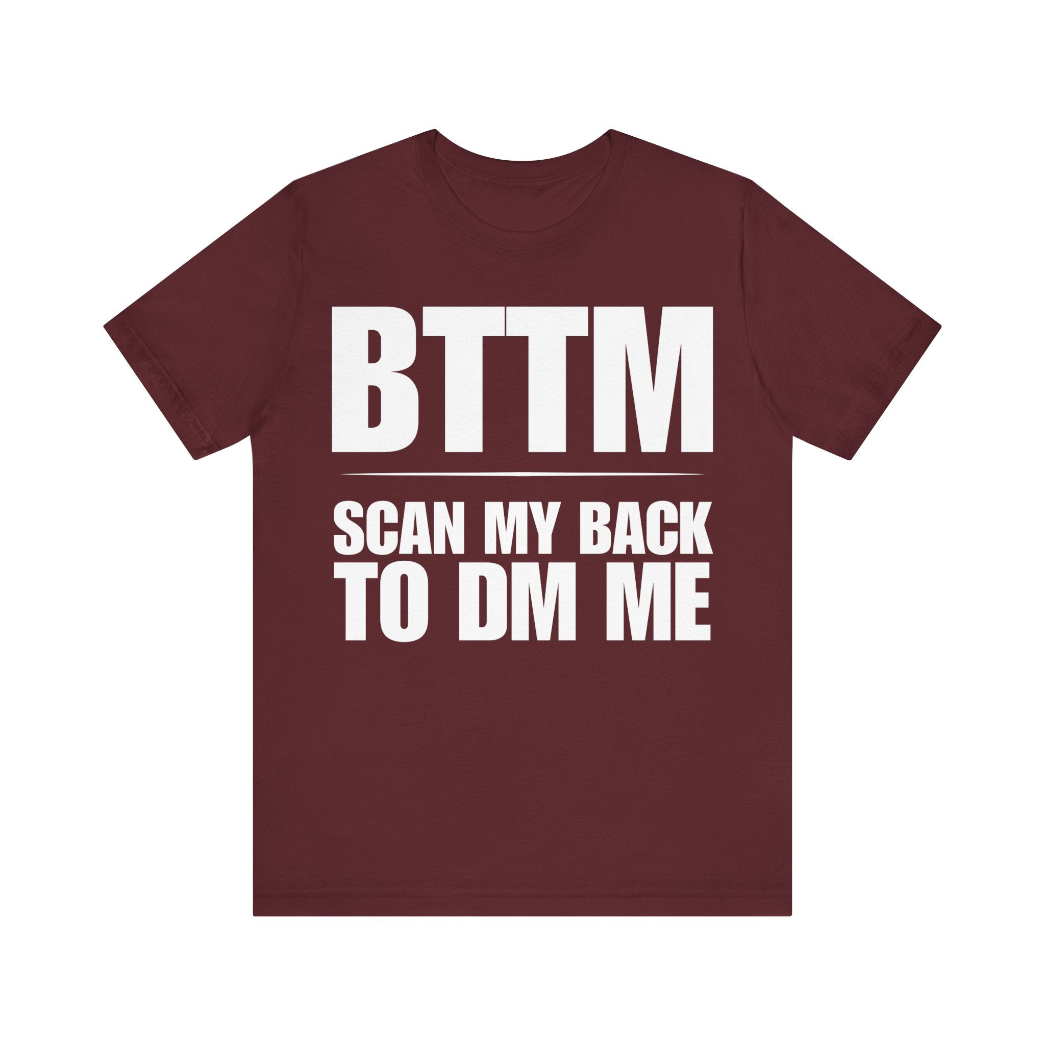 "BTTM" QR CODE Freak Contact T-Shirt (Front & Back Design)