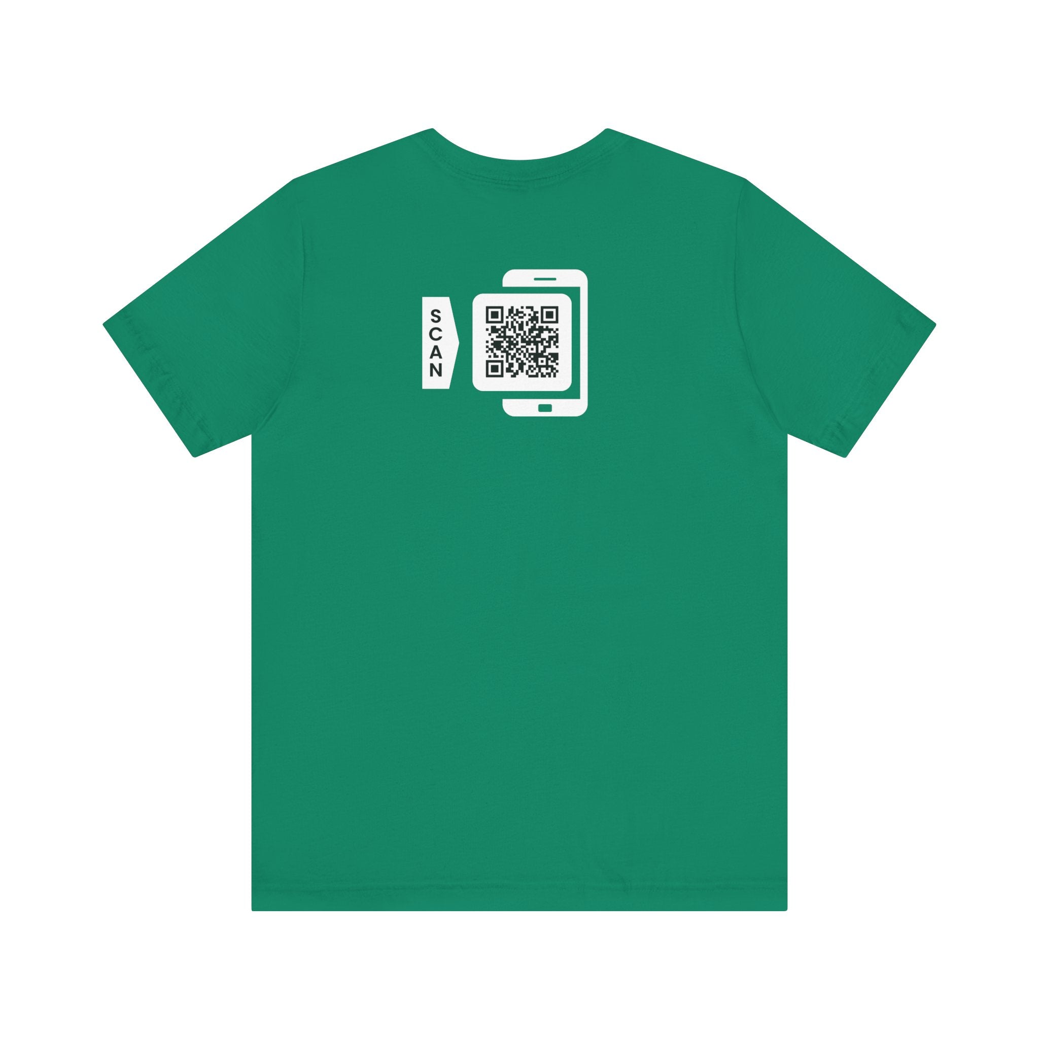 "POWER TOP" QR CODE Freak Contact T-Shirt (Front & Back Design)